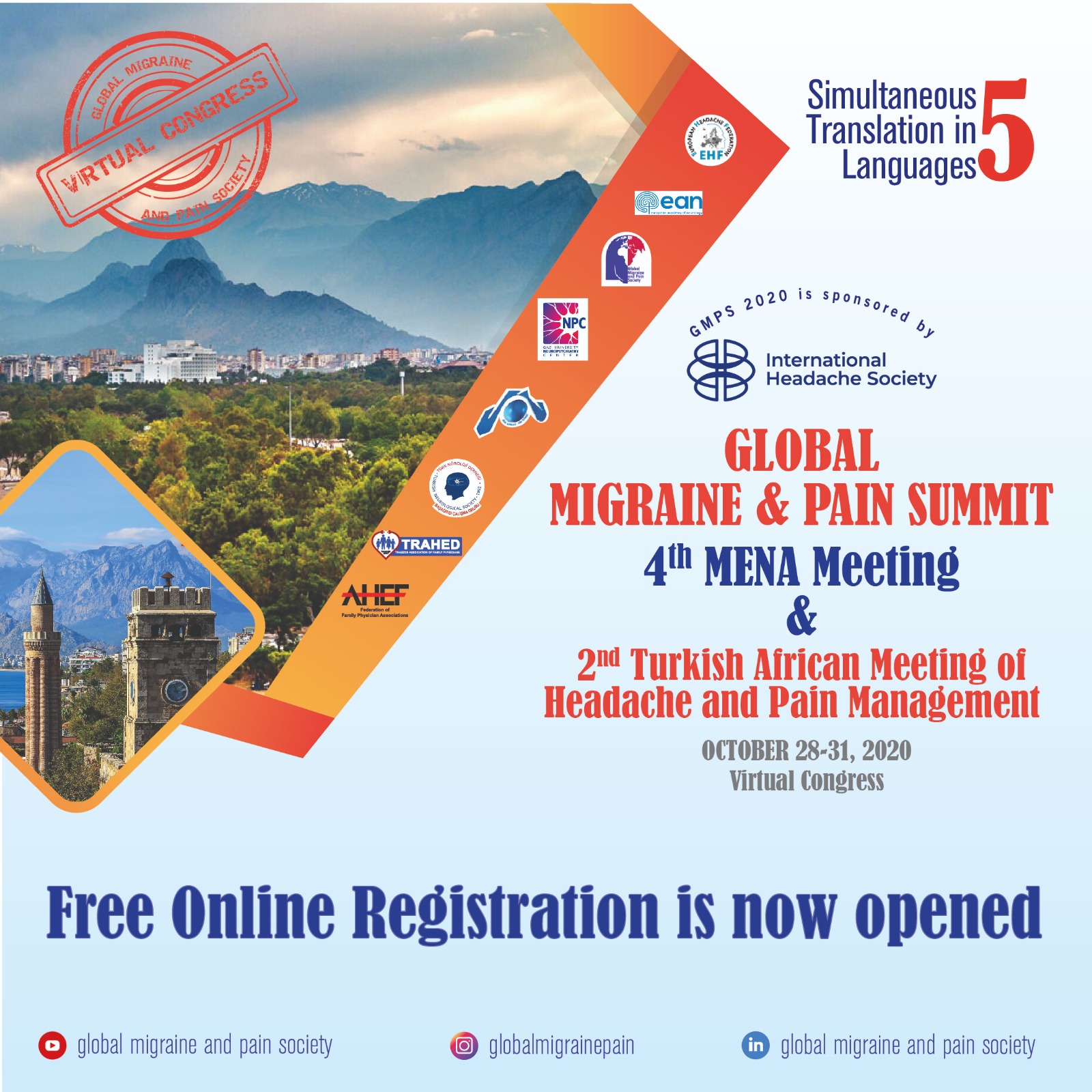GLOBAL MIGRAINE AND PAIN SUMMIT 2020